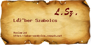 Léber Szabolcs névjegykártya